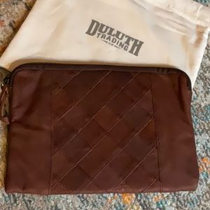 Duluth leather tablet sleeve or storage pocket